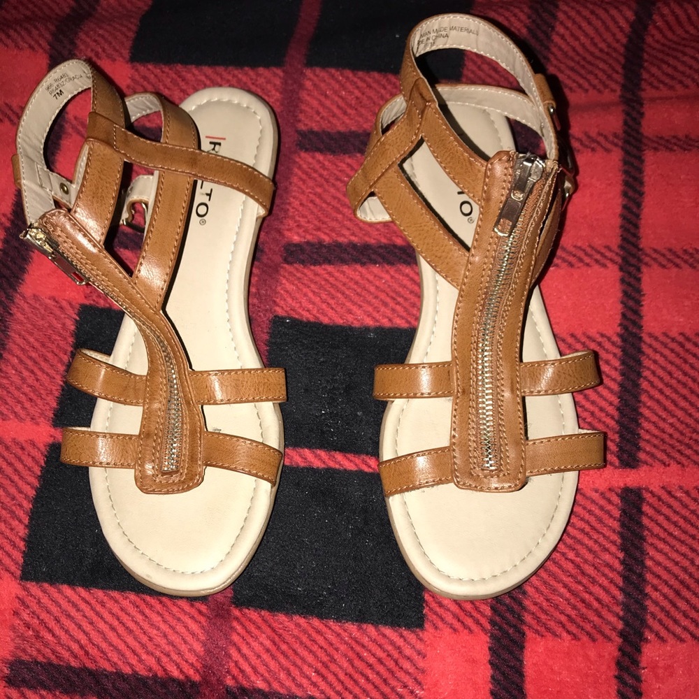 Rialto Sandals With Short Wedge